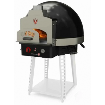 Venarro DYK-75-O Taş Tabanlı Odunlu Pizza Fırını, Siyah, 75x75 cm