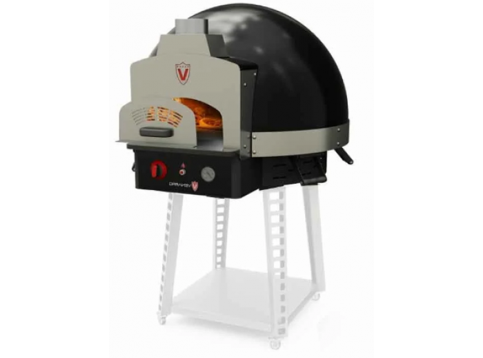 Venarro DYK-75-O Taş Tabanlı Odunlu Pizza Fırını, Siyah, 75x75 cm