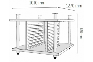Venarro DEF-DA 10 Döner Patisserie Fırın İçin Alt Stanı, 10-40x60 Venardi Serisi