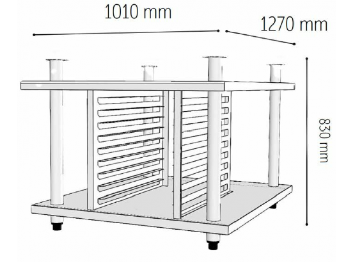 Venarro DEF-DA 10 Döner Patisserie Fırın İçin Alt Stanı, 10-40x60 Venardi Serisi