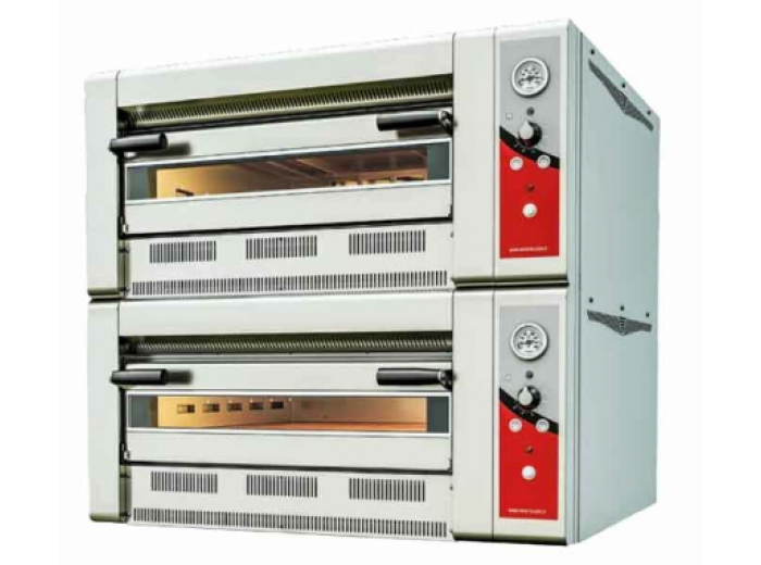 Venarro DYP-6+6GS Pizza Fırını Gazlı, Ø 340 mm x 6+6