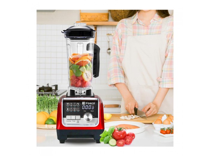 Vosco VHS-206C Pro Dijital Buz Kırıcı Bar Blender, 2 L, 2200 W, Kırmızı Vosco VHS-206C Pro Dijital Buz Kırıcı Bar Blender, 2 L, 2200 W, Kırmızı