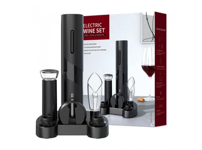 Vosco VNS-01 Wine Opener Otomatik Tirbuşon Şarap Açacağı, Elektrikli, Siyah Vosco VNS-01 Wine Opener Otomatik Tirbuşon Şarap Açacağı, Elektrikli, Siyah