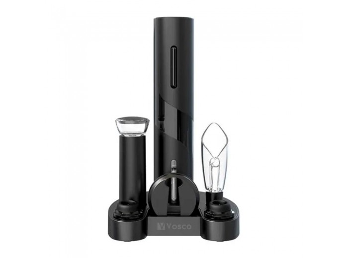 Vosco VNS-01 Wine Opener Otomatik Tirbuşon Şarap Açacağı, Elektrikli, Siyah Vosco VNS-01 Wine Opener Otomatik Tirbuşon Şarap Açacağı, Elektrikli, Siyah