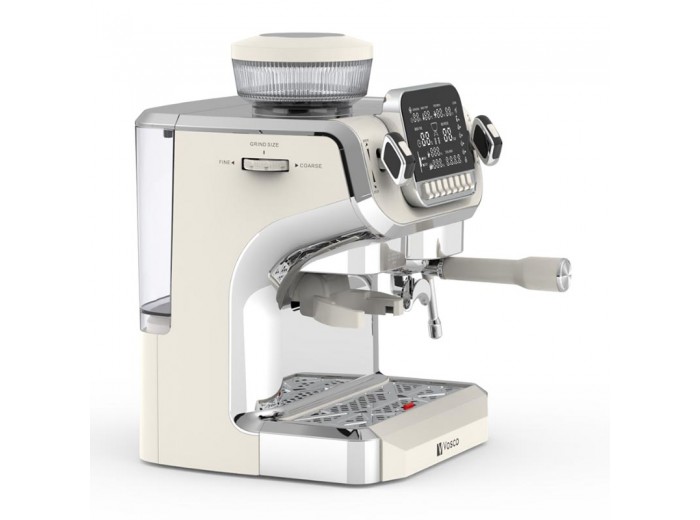 Vosco VST-520ECB Öğütücülü Barista Espresso Kahve Makinesi, 1 Gruplu, Beyaz Vosco VST-520ECB Öğütücülü Barista Espresso Kahve Makinesi, 1 Gruplu, Beyaz