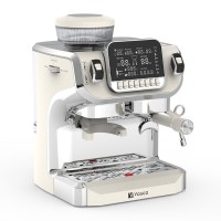 Vosco VST-520ECB Öğütücülü Barista Espresso Kahve Makinesi, 1 Gruplu, Beyaz Vosco VST-520ECB Öğütücülü Barista Espresso Kahve Makinesi, 1 Gruplu, Beyaz