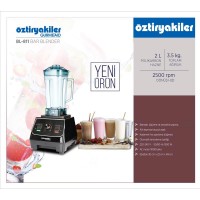 Öztiryakiler Gurmeaid BL-811 Bar Blender, 2 L, 1500 W, Siyah Öztiryakiler Gurmeaid BL-811 Bar Blender, 2 L, 1500 W, Siyah