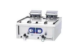 Öztiryakiler 600 Seri Set Üstü Fritöz, İkili, 7+7 L, 60x60x26