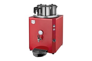 Remta DE10 Jumbo Çay Makinesi, 3 Demlikli, Kırmızı