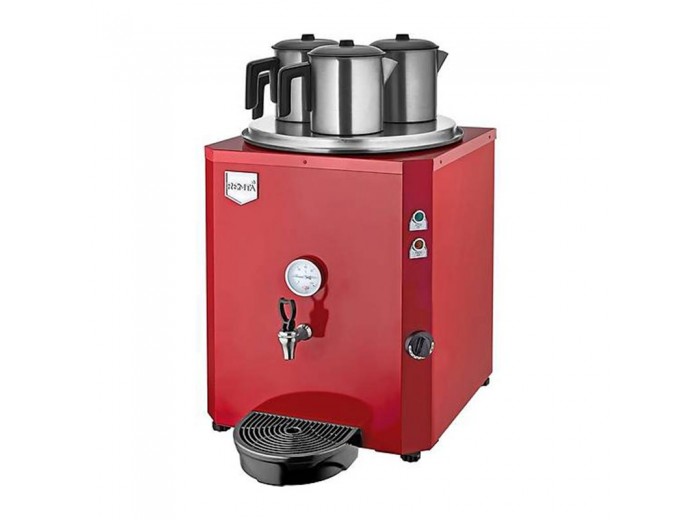 Remta DE10 Jumbo Çay Makinesi, 3 Demlikli, Kırmızı Remta DE10 Jumbo Çay Makinesi, 3 Demlikli, Kırmızı
