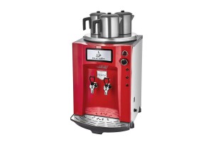 Remta DE10P Premium Jumbo Çay Makinesi, 3 Demlikli,Kırmızı