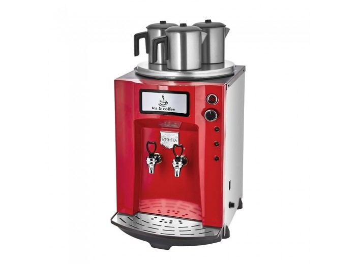 Remta DE10P Premium Jumbo Çay Makinesi, 3 Demlikli,Kırmızı Remta DE10P Premium Jumbo Çay Makinesi, 3 Demlikli,Kırmızı