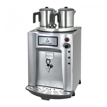 Remta DE11P Premium Jumbo Çay Makinesi, 2 Demlikli,Gri