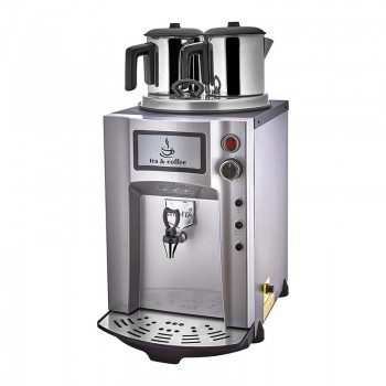 Remta DE12P Premium Jumbo Çay Makinesi, 2 Demlikli,Gri