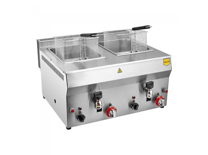 Remta R113CE Musluklu Fritöz, 8+8 L, Doğalgazlı Remta R113CE Musluklu Fritöz, 8+8 L, Doğalgazlı