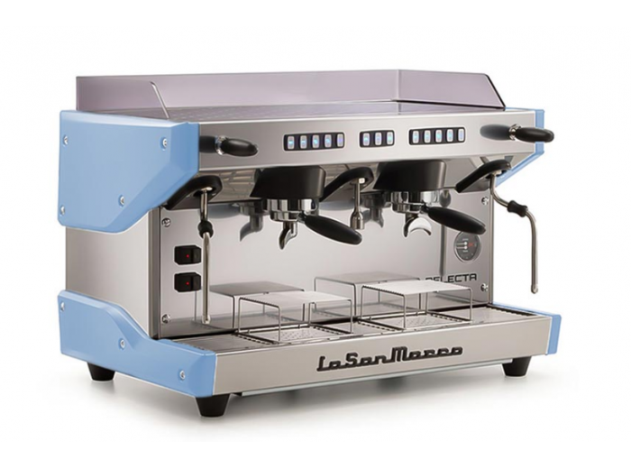 La San Marco Delecta Tam Otomatik Espresso Kahve Makinesi, 2 Gruplu, Gök Mavi La San Marco Delecta Tam Otomatik Espresso Kahve Makinesi, 2 Gruplu, Gök Mavi