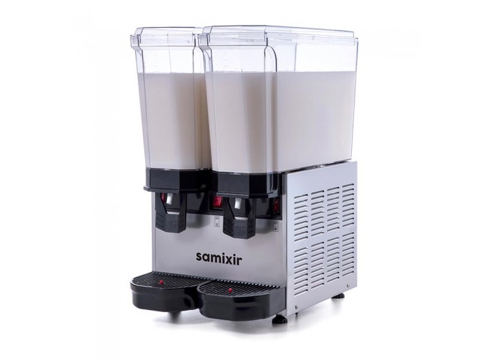 Samixir 40.MMI Klasik Twin Soğuk İçecek Dispenseri, 20+20 L, Karıştırıcılı, Inox Samixir 40.MMI Klasik Twin Soğuk İçecek Dispenseri, 20+20 L, Karıştırıcılı, Inox