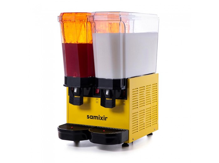 Samixir 40.SMY Klasik Twin Soğuk İçecek Dispenseri, 20+20 L, Fıskiyeli ve Karıştırıcılı, Sarı Samixir 40.SMY Klasik Twin Soğuk İçecek Dispenseri, 20+20 L, Fıskiyeli ve Karıştırıcılı, Sarı