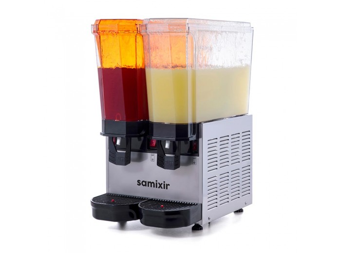 Samixir 40.SSI Klasik Twin Soğuk İçecek Dispenseri, 20+20 L, Fıskiyeli, Inox Samixir 40.SSI Klasik Twin Soğuk İçecek Dispenseri, 20+20 L, Fıskiyeli, Inox