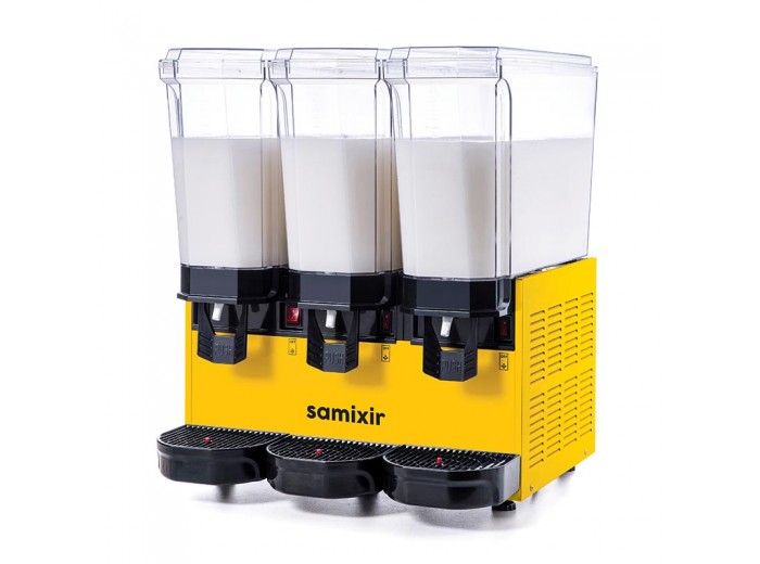 Samixir 60.MMMY Triple Klasik Karıştırıcılı Soğuk İçecek Dispenseri, 20+20+20 L, Sarı Samixir 60.MMMY Triple Klasik Karıştırıcılı Soğuk İçecek Dispenseri, 20+20+20 L, Sarı