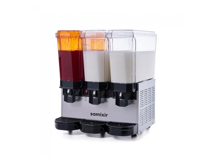 Samixir 60.SMMI Klasik Triple Soğuk İçecek Dispenseri, 20+20+20 L, Fıskiyeli-Karıştırıcılı-Karıştırıcılı, Inox Samixir 60.SMMI Klasik Triple Soğuk İçecek Dispenseri, 20+20+20 L, Fıskiyeli-Karıştırıcılı-Karıştırıcılı, Inox
