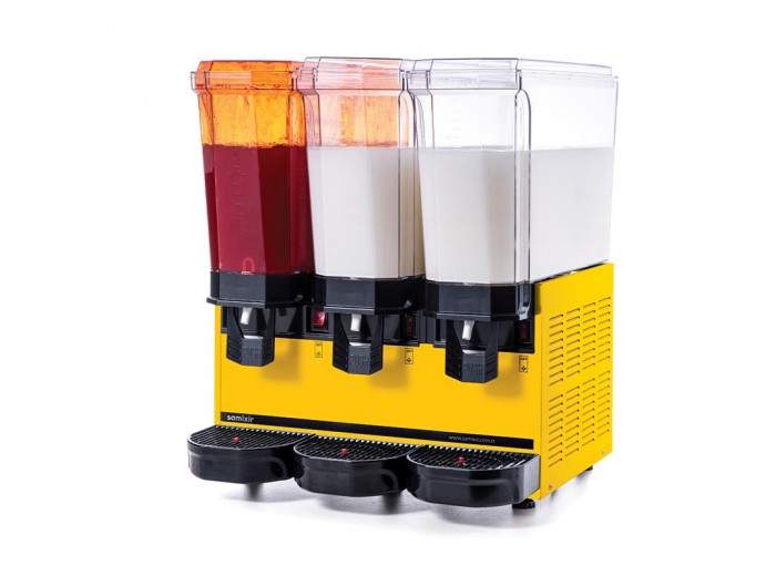 Samixir 60.SMMY Triple Klasik Fıskiyeli Karıştırıcılı ve Karıştırıcılı Soğuk İçecek Dispenseri, 20+20+20 L, Sarı Samixir 60.SMMY Triple Klasik Fıskiyeli Karıştırıcılı ve Karıştırıcılı Soğuk İçecek Dispenseri, 20+20+20 L, Sarı
