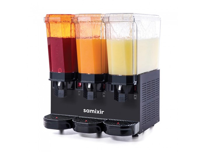 Samixir 60.SSSB Triple Klasik Fıskiyeli Soğuk İçecek Dispenseri, 20+20+20 L, Siyah Samixir 60.SSSB Triple Klasik Fıskiyeli Soğuk İçecek Dispenseri, 20+20+20 L, Siyah