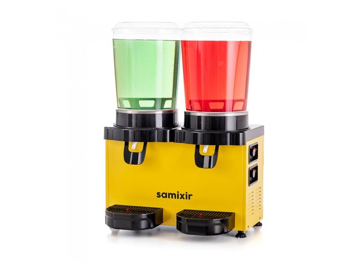 Samixir MM20 Panaromik Twin Soğuk İçecek Dispenseri, 10 L+10 L, Sarı Samixir MM20 Panaromik Twin Soğuk İçecek Dispenseri, 10 L+10 L, Sarı