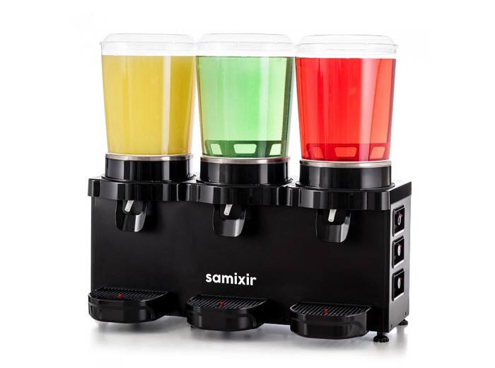 Samixir MMM30 Panaromik Triple Soğuk İçecek Dispenseri, 10 L+10 L+10 L, Siyah Samixir MMM30 Panaromik Triple Soğuk İçecek Dispenseri, 10 L+10 L+10 L, Siyah