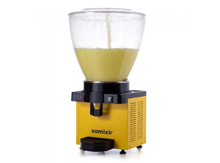 Samixir S40 Panaromik Dijital Soğuk İçecek Dispenseri, 40 L, Sarı Samixir S40 Panaromik Dijital Soğuk İçecek Dispenseri, 40 L, Sarı