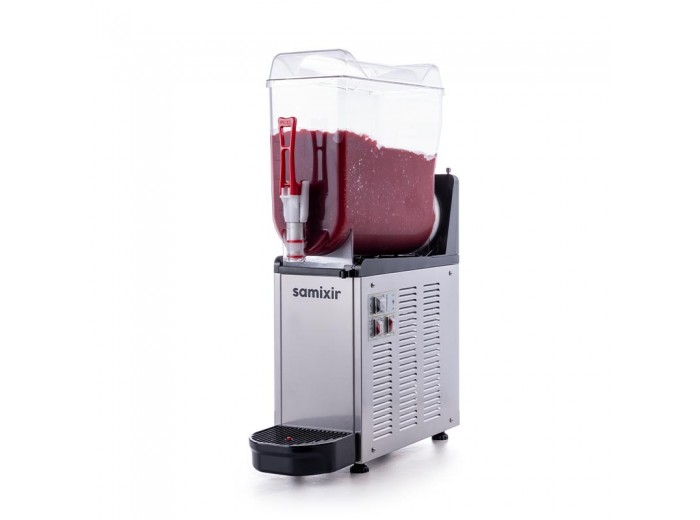 Samixir SLUSH12 Mono Ice Slush Granita Milkshake ve Soğuk Meyve Suyu Dispenseri, 12 L, Inox Samixir SLUSH12 Mono Ice Slush Granita Milkshake ve Soğuk Meyve Suyu Dispenseri, 12 L, Inox
