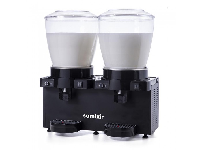 Samixir MM44.AB Panaromik Analog Twin Soğuk İçecek Dispenseri, 22+22 L, Karıştırıcılı, Siyah Samixir MM44.AB Panaromik Analog Twin Soğuk İçecek Dispenseri, 22+22 L, Karıştırıcılı, Siyah