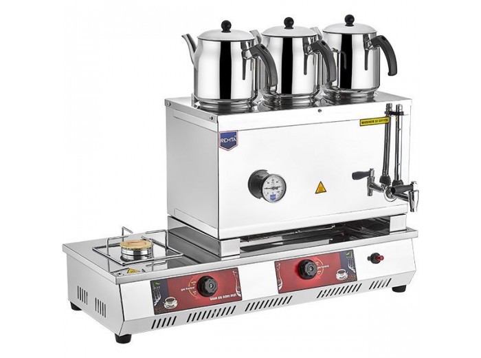 Remta N13 55 Model Kahveci Takımlı Çay Kazanı, 3 Demlikli, 33 L, LPG'li Remta N13 55 Model Kahveci Takımlı Çay Kazanı, 3 Demlikli, 33 L, LPG'li