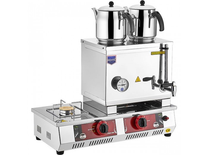 Remta N11 30 Model Kahveci Takımlı Çay Kazanı, 2 Demlikli, 23 L, LPG Remta N11 30 Model Kahveci Takımlı Çay Kazanı, 2 Demlikli, 23 L, LPG