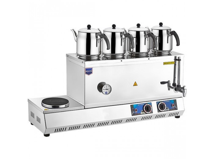 Remta K33 85 Model Ocaklı Çay Ocağı, 4 Demlikli, 58 L, Elektrikli Remta K33 85 Model Ocaklı Çay Ocağı, 4 Demlikli, 58 L, Elektrikli