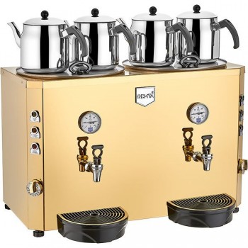 Remta DE13 Jumbo Çay Makinesi, 4 Demlikli, 46 L